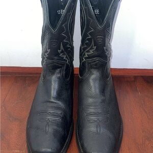 Ariat Men’s Black Western Cowboy Boots with Classic Stitching Size 13